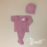 Conjunto Vison rosa empolvado