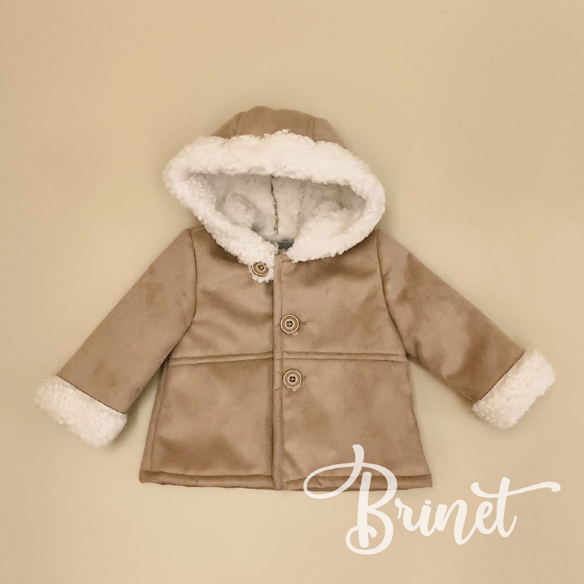 Chaquetón Doble Faz beige