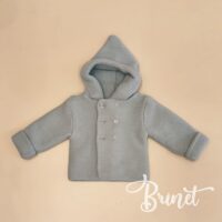 Chaquetón de punto gris